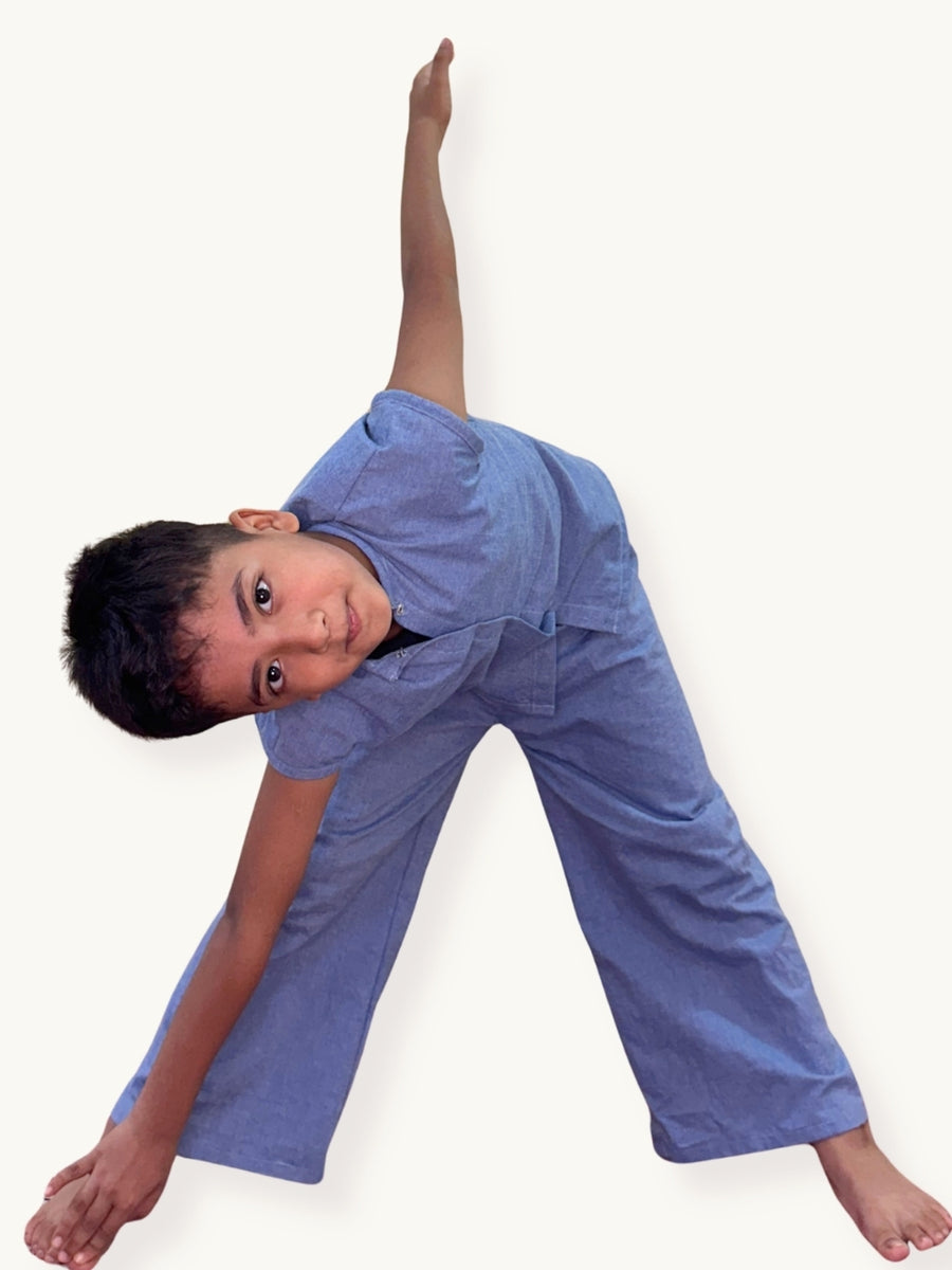 Sam Wide-Leg Chambray Pants