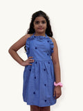 Kin Heart-Embroidered Halter Dress